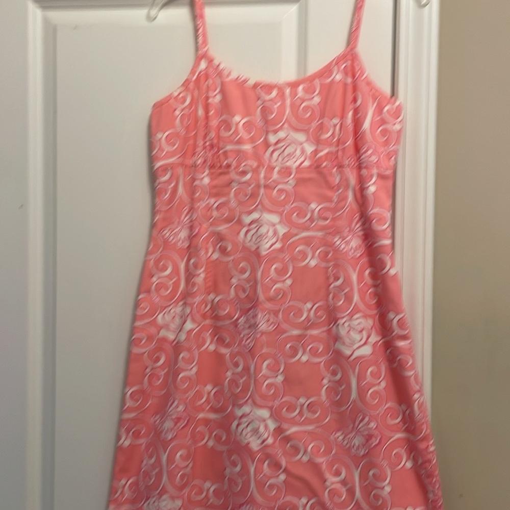 Lily Pulitzer Pink Butterfly Roses Summer Dress Size 8